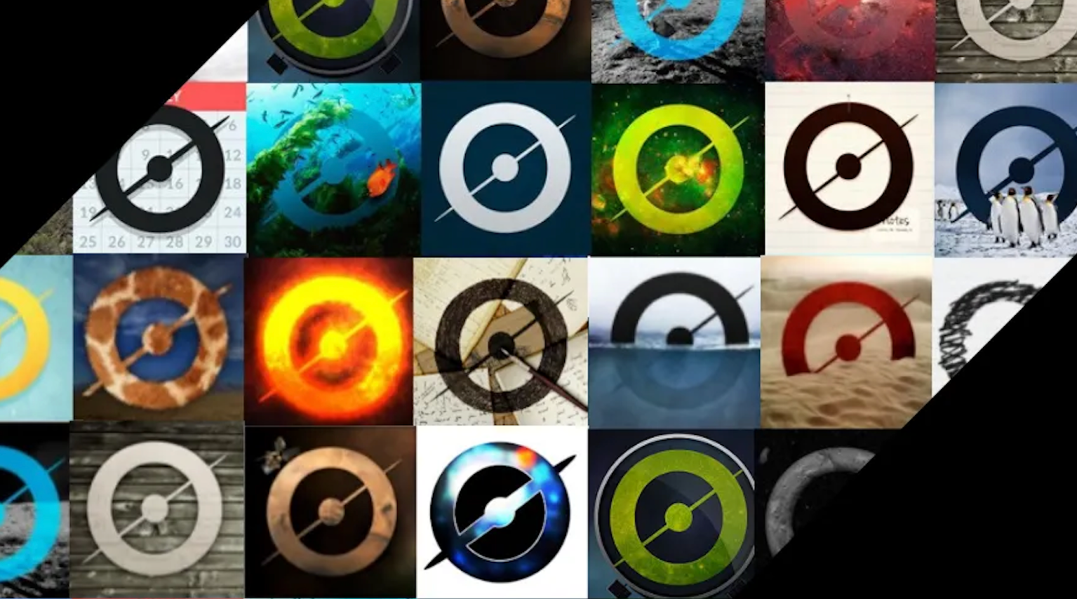 collage of project avatars that look like targets