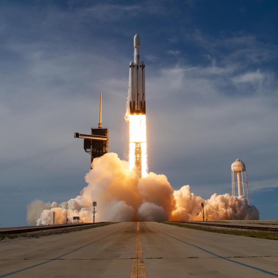 A SpaceX Falcon Heavy rocket carrying the National Oceanic and Atmospheric Administration (NOAA) GOES-U (Geostationary Operational Environmental Satellite U) lifts off from Launch Complex 39A at NASAâs Kennedy Space Center in Florida on Tuesday, June 25, 2024.