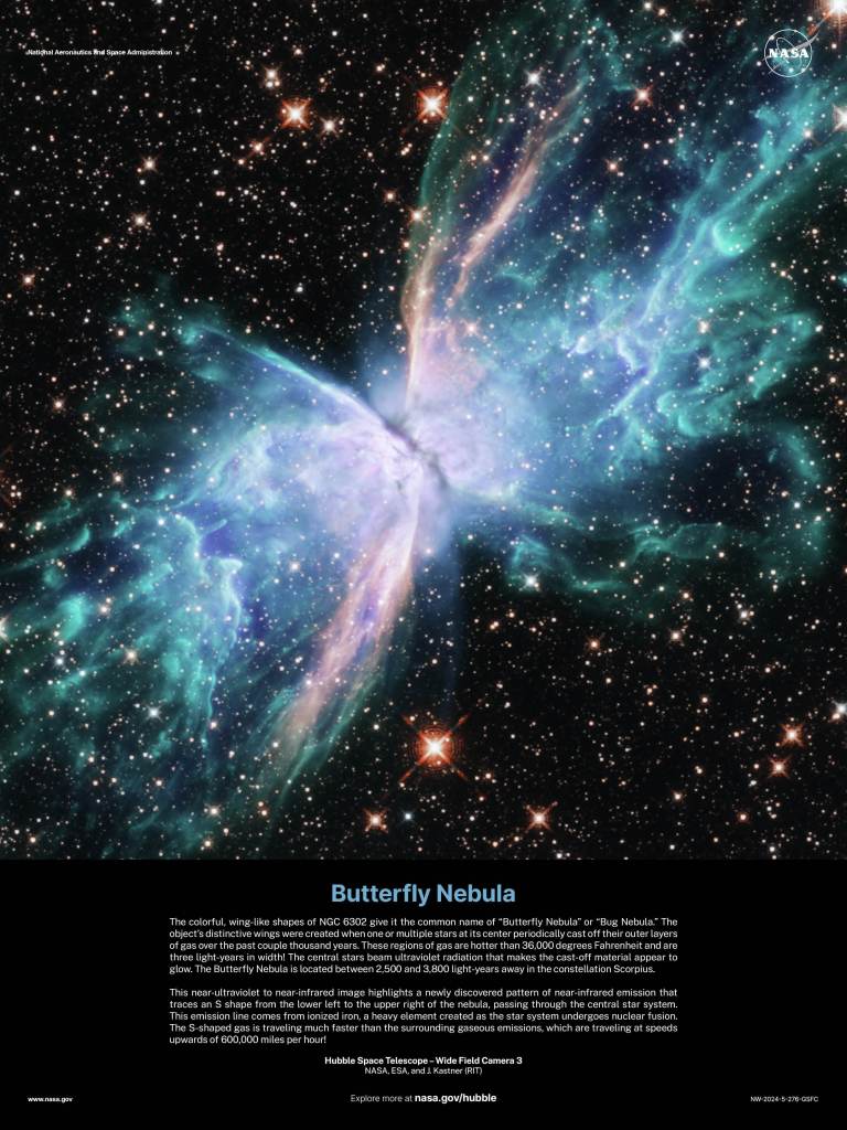 Hubble Poster 2024 - Butterfly Nebula