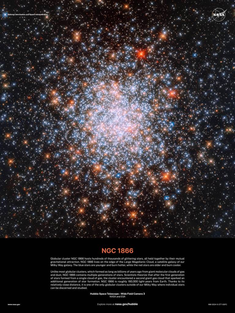 Hubble Poster 2024 - NGC 1866