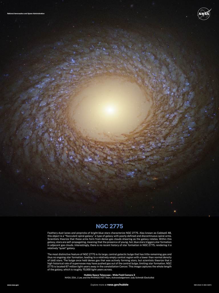 Hubble Poster 2024 - NGC 2775