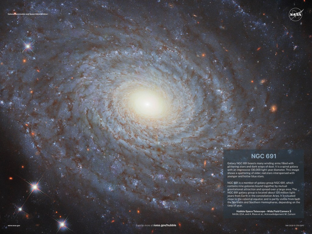 Hubble Poster 2024 - NGC 691