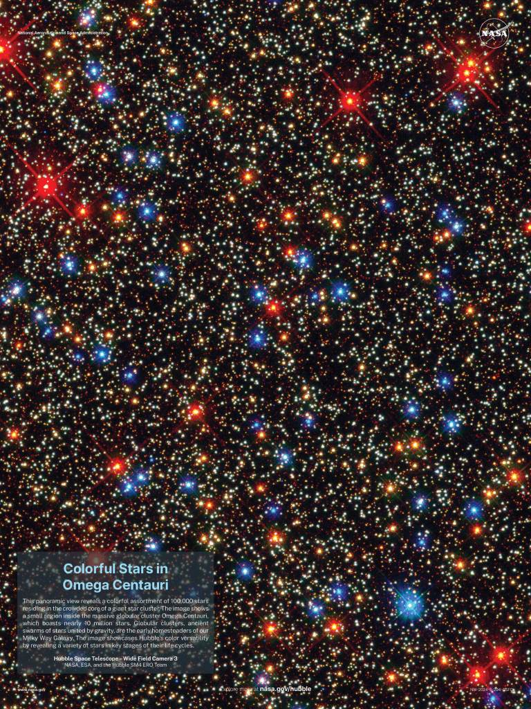 Hubble Poster 2024 - Omega Centauri