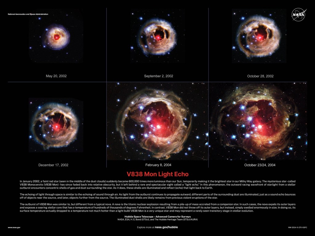 Hubble Poster 2024 - V838 Mon Light Echo