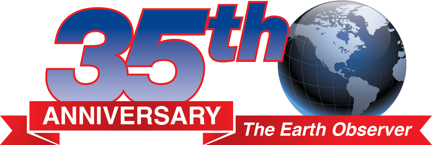 Earth Observer 35th Anniversary graphic