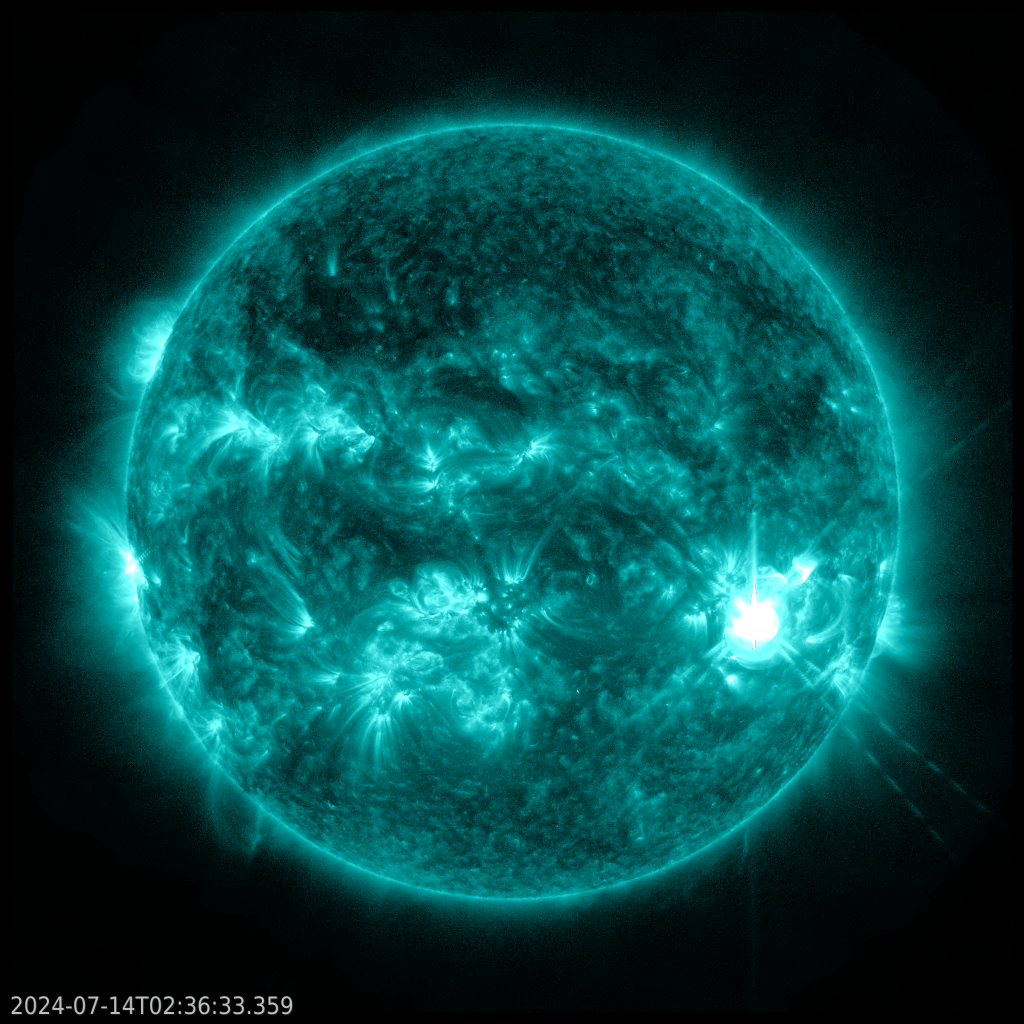 
			Sun Releases Strong Solar Flare - NASA Science			