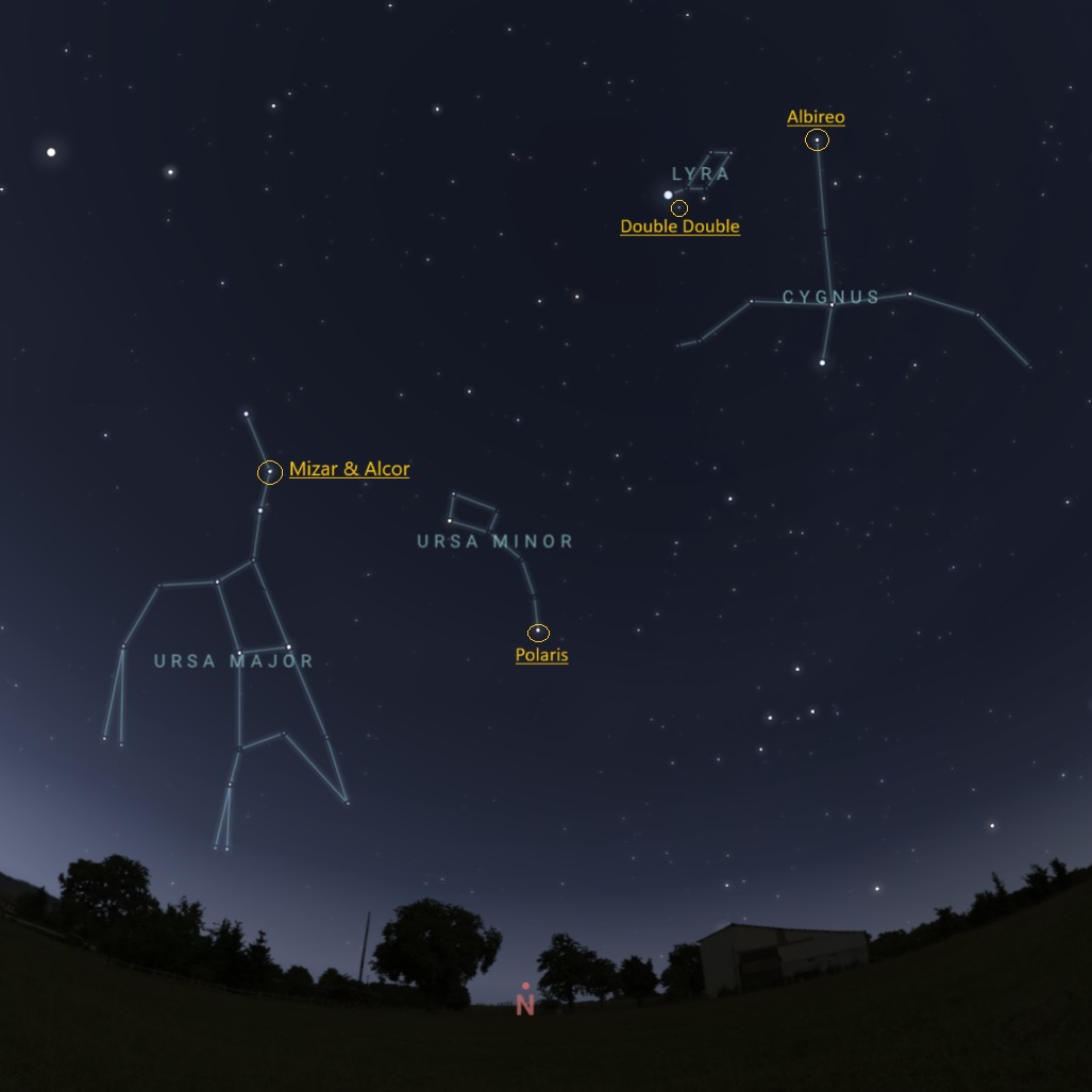 August’s Night Sky Notes: Seeing Double