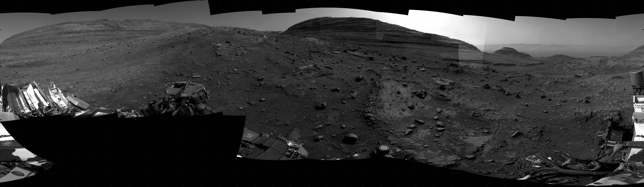 Curiosity took the images on July 15, 2024, Sol 4244 of the Mars Science Laboratory mission at drive 0, site number 108. The local mean solar time for the image exposures was 3 PM.