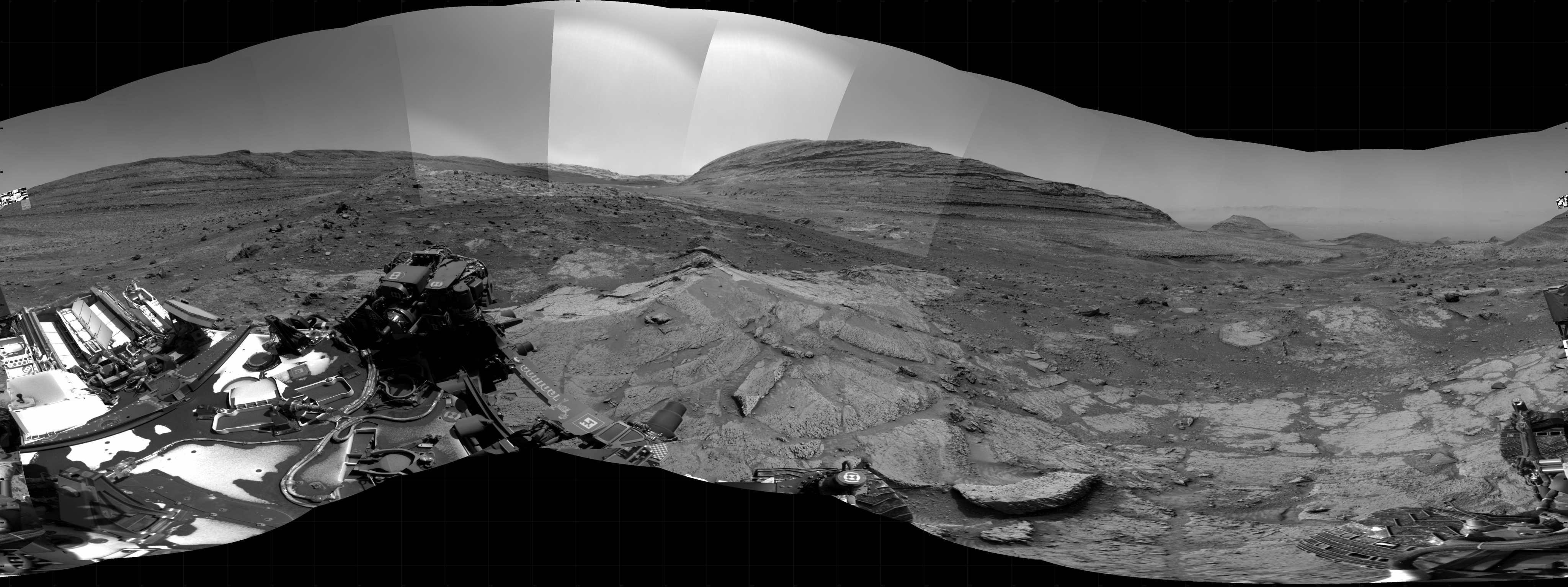 Curiosity took the images on July 19, 2024, Sols 4248-4246 of the Mars Science Laboratory mission at drive 222, site number 108. The local mean solar time for the image exposures was from 4 PM to 12 PM.