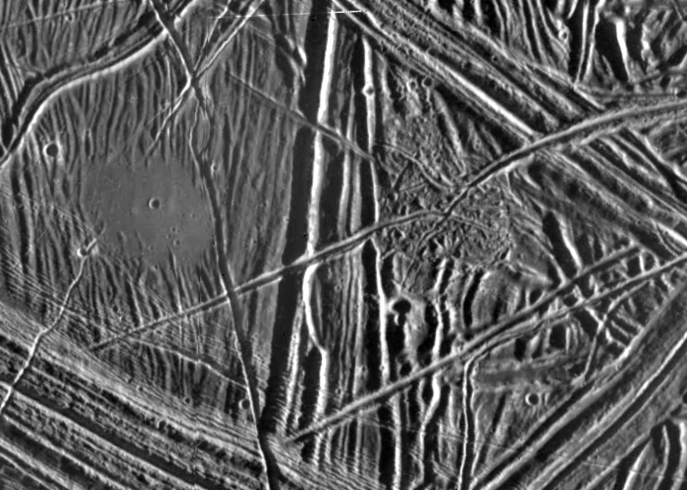 Close-Up of Europa’s Surface