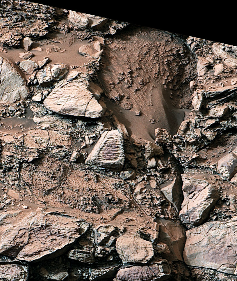 Figure B is a close-up of the rock halo example on the left.