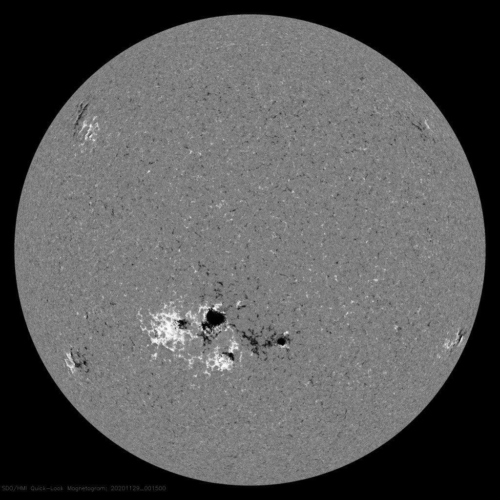 Sunspots are cooler than other areas on the Sun, making them appear darker. 