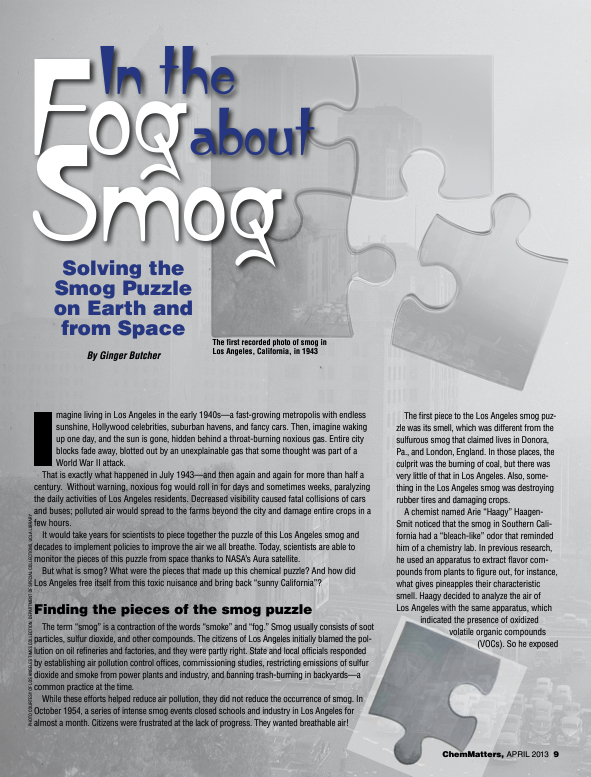 In the Fog about Smog - fact sheet thumbnail