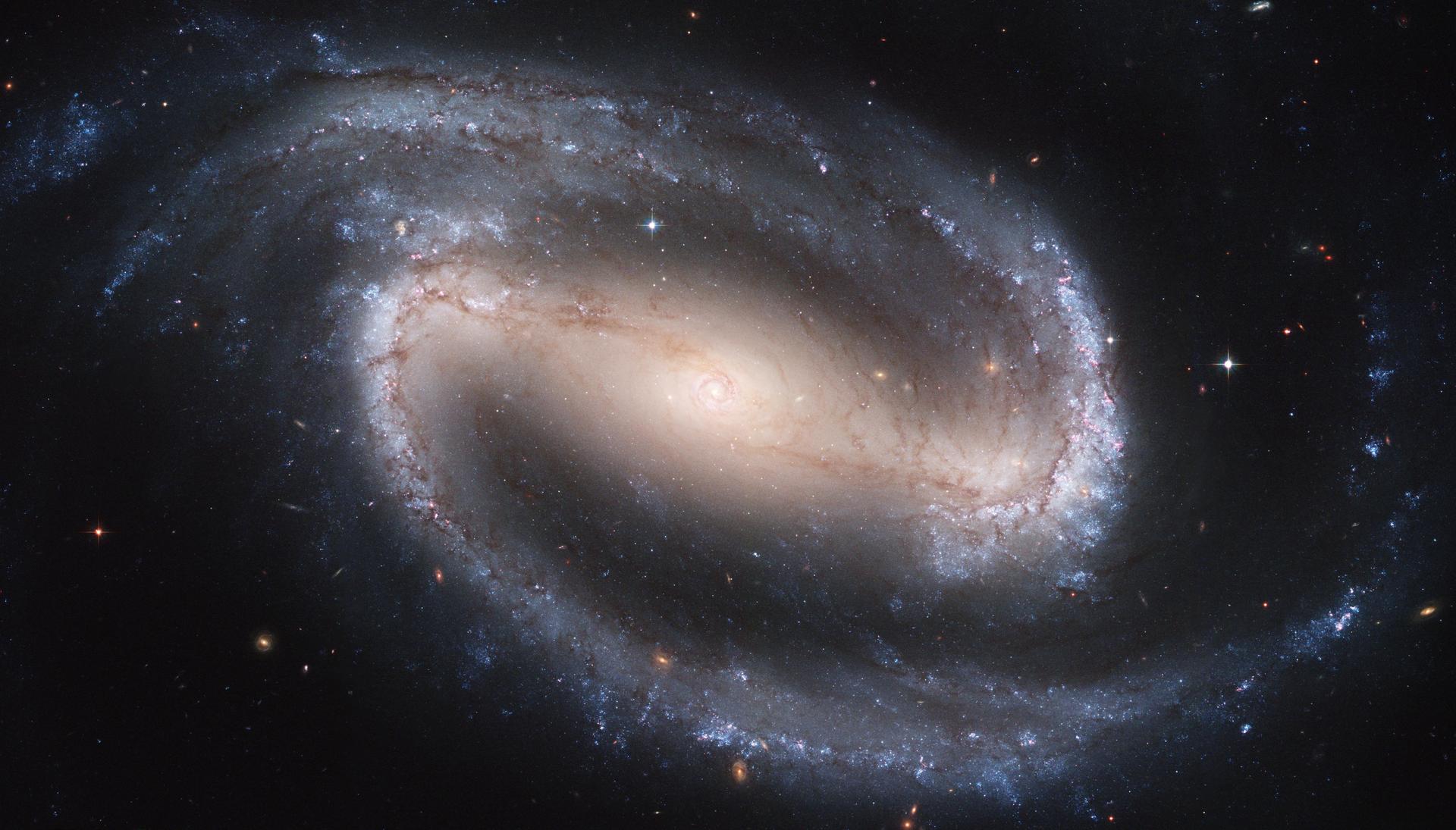 Barred spiral galaxy NGC 1300, imaged by the Hubble Space Telescope.