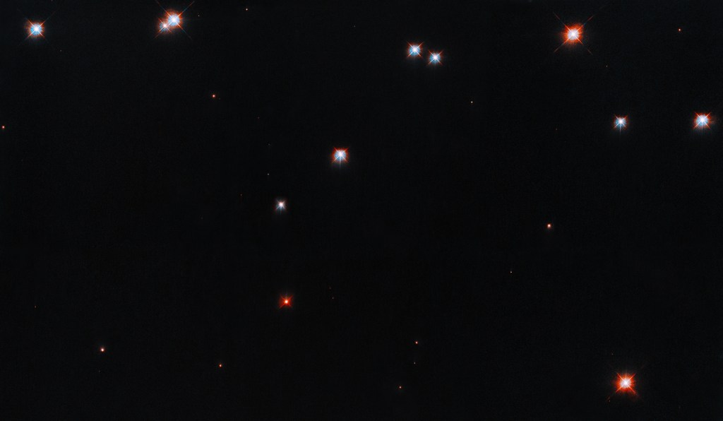 A smattering of stars against a black background.