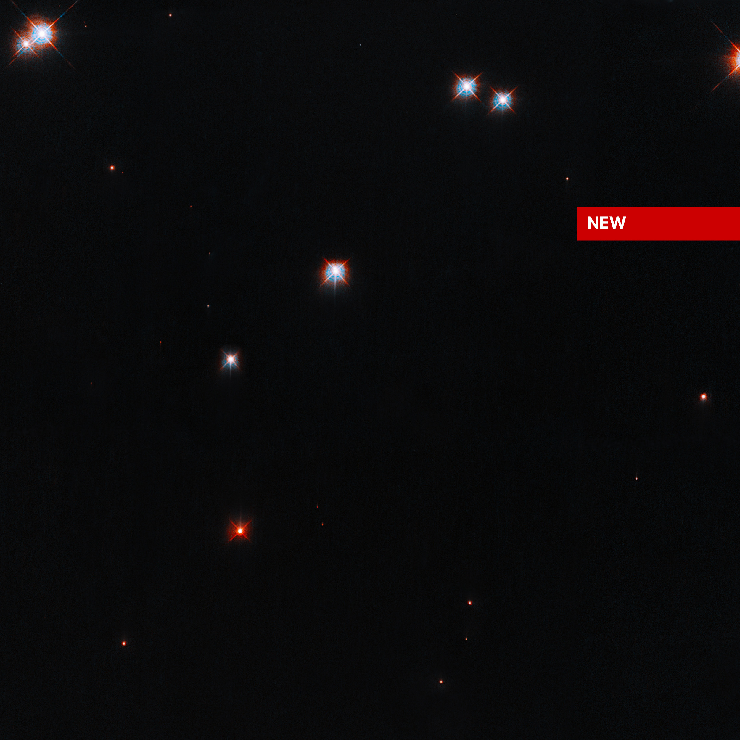 A smattering of stars against a black background.