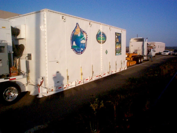 Transporting the Aura Spacecraft to launch facilities [2004]