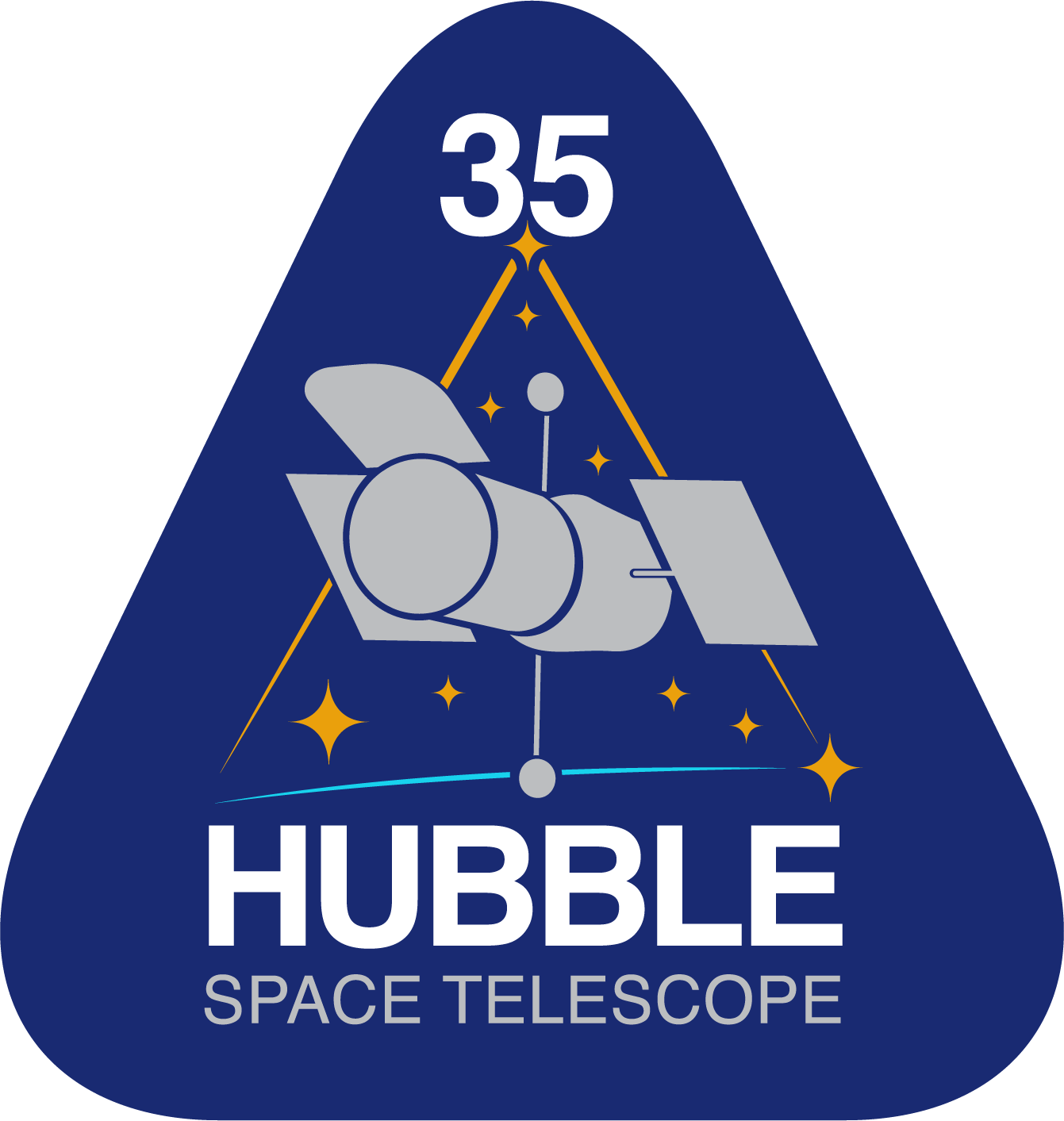 Hubble's 35th logo artwork - RGB