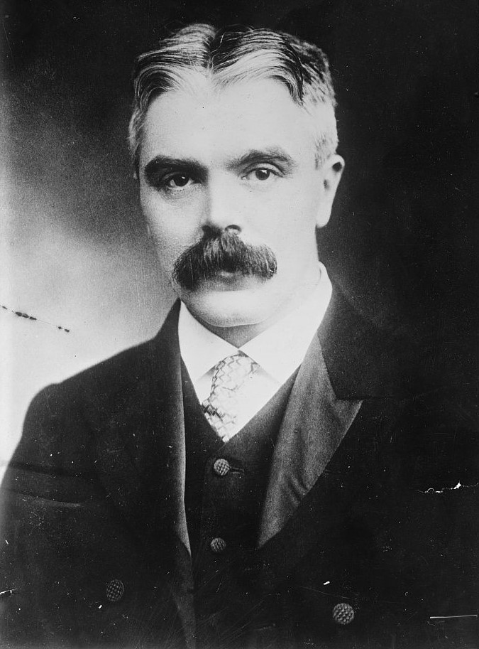 Black and white portrait of British Sir Astronomer Frank Watson Dyson. Taken between ca. 1915 and ca. 1920.