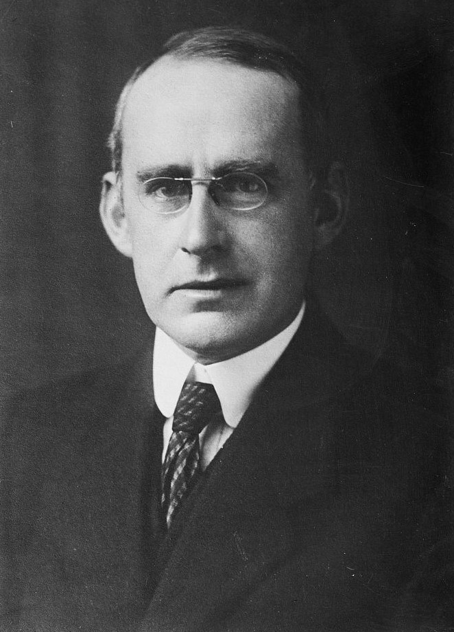 Black and white portrait of British astronomer, Sir Arthur S. Eddington.