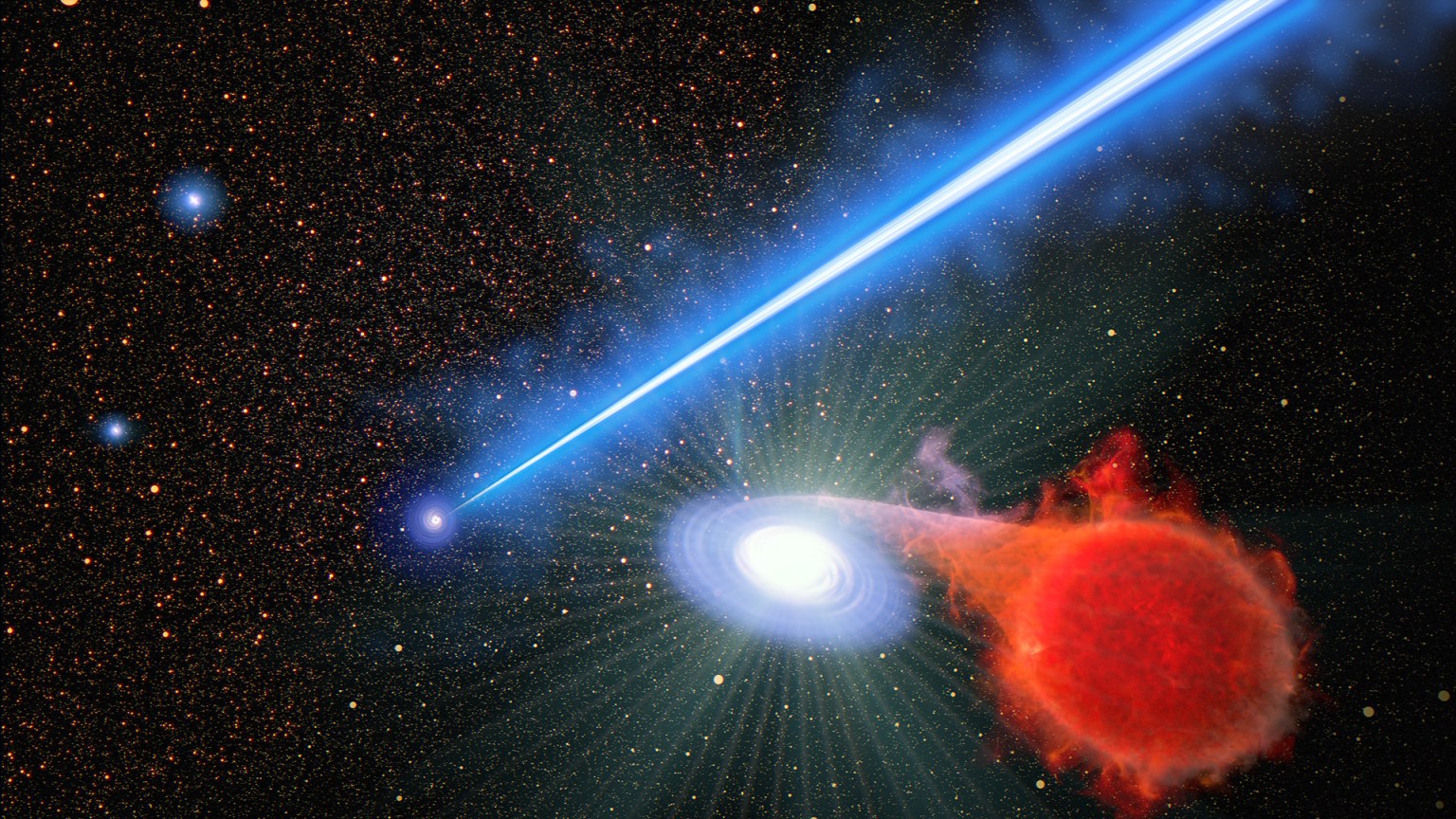 Nasa S Hubble Finds That A Black Hole Beam Promotes Stellar