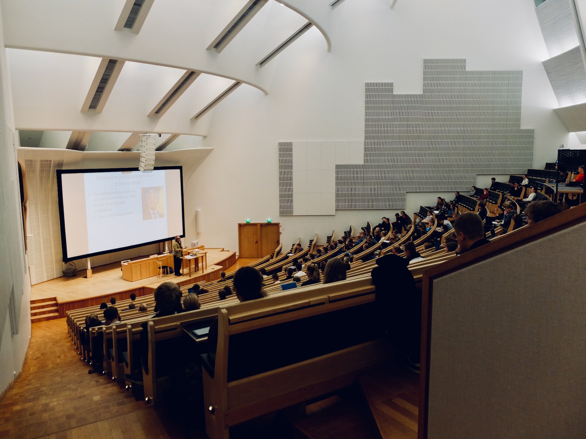 A group of people taking the Open Science curriculum in person.