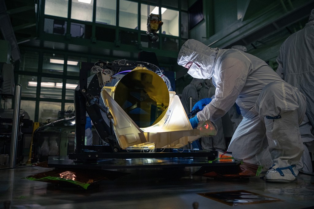 NASA has revealed the first look at a full-scale prototype for six telescopes that will enable, in the next decade, the space-based detection of gravi