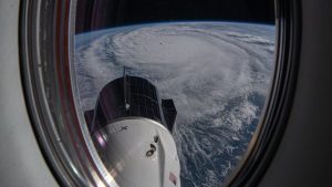 The view of Hurricane Milton from the space station.