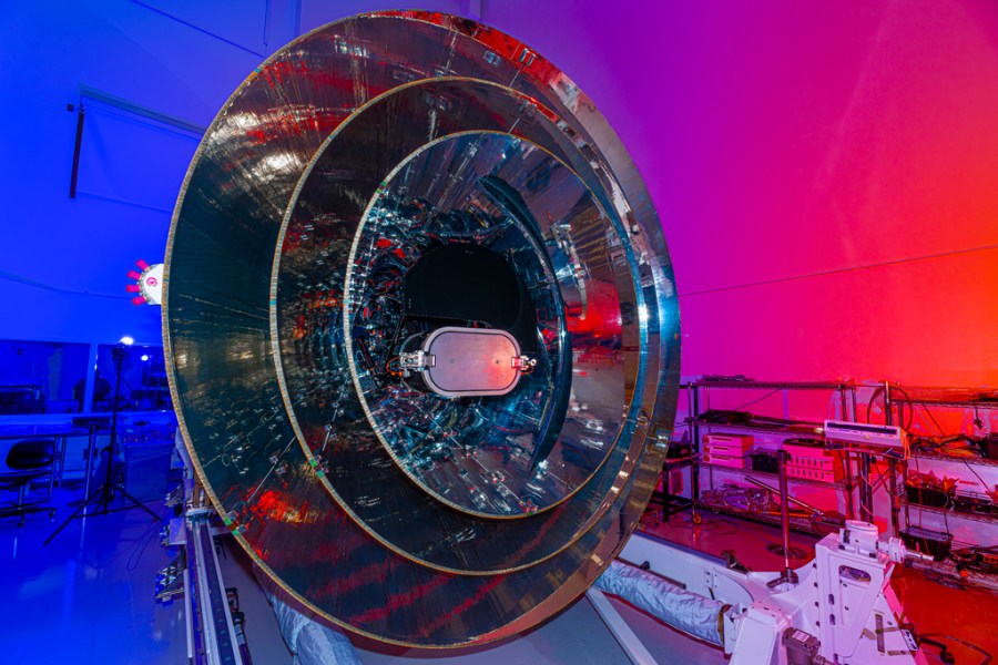 The telescope on NASA's SPHEREx observatory
