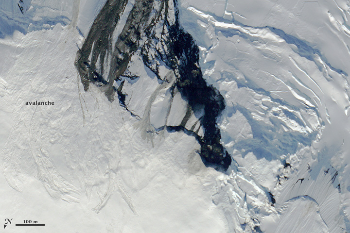 Quake-Induced Avalanche? - NASA Science