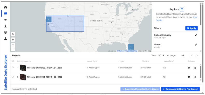 Satellite Data Explorer